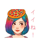 pizza+girl（個別スタンプ：27）