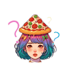 pizza+girl（個別スタンプ：32）