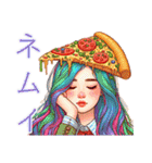 pizza+girl（個別スタンプ：34）