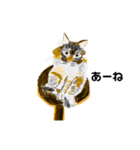 メモ機能手描きイラスト 猫（個別スタンプ：5）