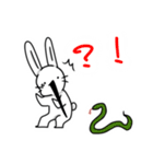 とんがるウサギ うしゃ丸（個別スタンプ：19）