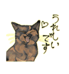 オリジナルイラスト猫 日常会話 あいさつ（個別スタンプ：22）