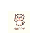 デフォルメされた猫のLINEスタンプ3（個別スタンプ：1）