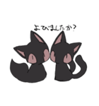 黒猫と黒狐（個別スタンプ：13）
