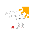頭が高いゆきだるま（個別スタンプ：24）