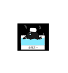 手描きカラススタンプ（個別スタンプ：1）