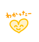 毎日使えるシンプルハートでプチハッピー（個別スタンプ：4）