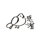 いつもそばにいる鳥、鳩のスタンプ第二弾！（個別スタンプ：1）