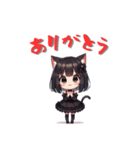 猫耳ゴスロリ少女スタンプ（個別スタンプ：6）