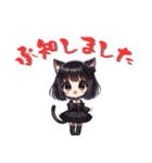 猫耳ゴスロリ少女スタンプ（個別スタンプ：23）