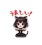 猫耳ゴスロリ少女スタンプ（個別スタンプ：25）