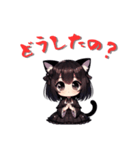 猫耳ゴスロリ少女スタンプ（個別スタンプ：33）