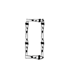 【復刻】頭悪武谷数字（個別スタンプ：1）