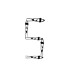 【復刻】頭悪武谷数字（個別スタンプ：6）