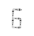 【復刻】頭悪武谷数字（個別スタンプ：7）