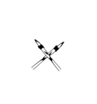 【復刻】頭悪武谷数字（個別スタンプ：13）