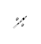 【復刻】頭悪武谷数字（個別スタンプ：16）
