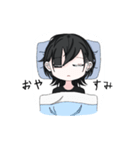 朝弱いヤツ（ウルフ）（個別スタンプ：1）