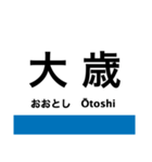 山口線の駅名スタンプ（個別スタンプ：5）