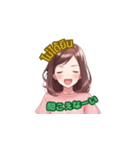 タイ語と日本語の女の子スタンプ（個別スタンプ：4）