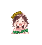 タイ語と日本語の女の子スタンプ（個別スタンプ：13）