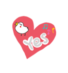 Yes＆はい★スタンプ（個別スタンプ：5）