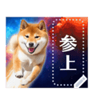 宇宙の柴犬で会話しよ！【メッセージ】（個別スタンプ：22）