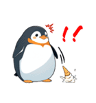 ぽっちゃりとしたペンギンの日常スタンプ（個別スタンプ：6）