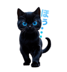 青い目の黒猫（個別スタンプ：29）