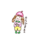 くるくるパーマの女の子⑥（個別スタンプ：12）