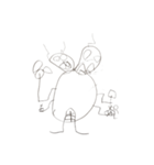 私の子どもが書いた絵（個別スタンプ：13）