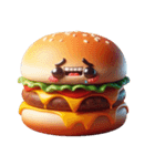 おもしろいハンバーガー 絵文字（個別スタンプ：27）