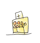 子どもの絵（カラーバージョン）（個別スタンプ：13）