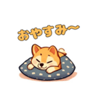 柴犬のちょっとした日常（個別スタンプ：7）