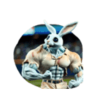 野球するホラーウサギ（個別スタンプ：23）
