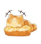 可愛らしい猫と面白いパンのスタンプ（個別スタンプ：3）