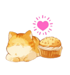 可愛らしい猫と面白いパンのスタンプ（個別スタンプ：6）