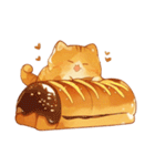 可愛らしい猫と面白いパンのスタンプ（個別スタンプ：27）