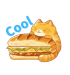 可愛らしい猫と面白いパンのスタンプ（個別スタンプ：30）
