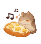 可愛らしい猫と面白いパンのスタンプ（個別スタンプ：31）