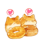 可愛らしい猫と面白いパンのスタンプ（個別スタンプ：32）