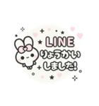 飛び出す⬛ほんわかLINE❤️丁寧⬛ウサギ❸❾（個別スタンプ：20）