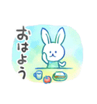 水彩うさぎスタンプ（個別スタンプ：1）