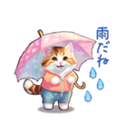 毎日使える パーカーねこ 日常 敬語 子猫（個別スタンプ：24）