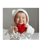 愛を伝える赤ちゃん【カップル・彼女・彼氏（個別スタンプ：14）