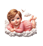 天使の赤ちゃん 絵文字（個別スタンプ：13）