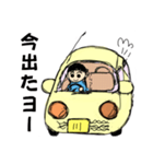 運転おさげ女子（個別スタンプ：2）