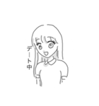 ゆるいgirlyスタンプ（個別スタンプ：5）