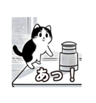 猫の日常(漫画風)（個別スタンプ：3）