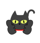 敬語スタンプ♡黒猫（個別スタンプ：22）